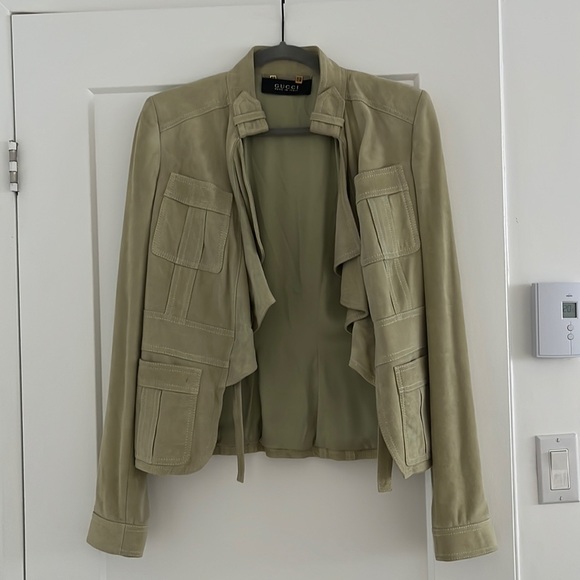 VINTAGE GUCCI TOM FORD SUEDE JACKET - Picture 3 of 9